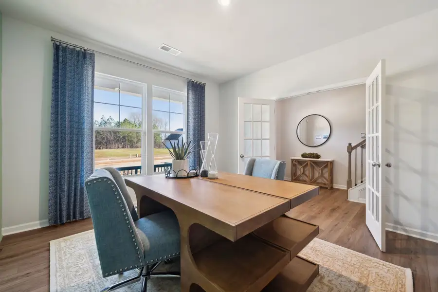 Furnished interior view inside a new home in Fallbrook Single Family Homes, Indian Trail (Image 2). Furnished interior view inside a new home in Fallbrook Single Family Homes, Indian Trail (Image 2).