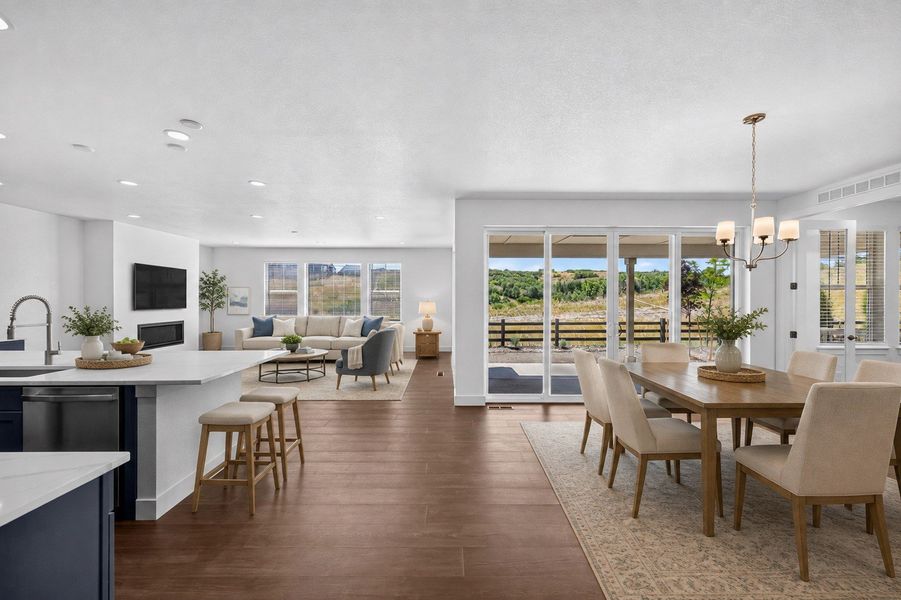 Furnished interior view inside a new home in Macanta, Castle Rock (Image 5).