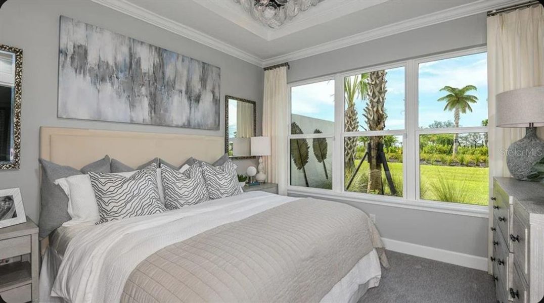 Furnished interior view inside a new home in Esplanade at Wellen Park, Englewood (Image 11).