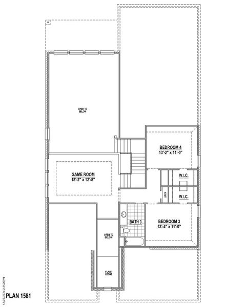 Plan 1581 2nd Floor Plan 1581 2nd Floor