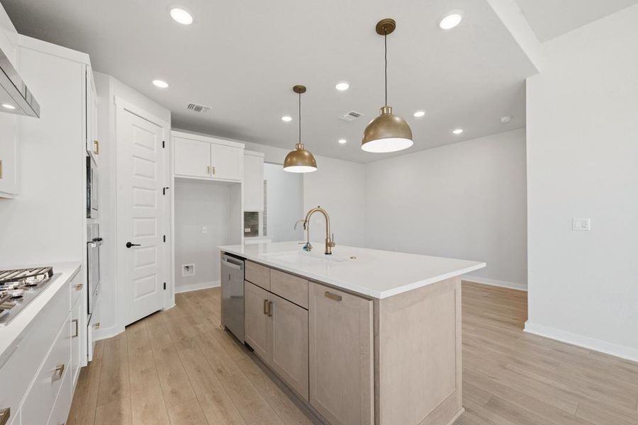 Furnished interior view inside a new home in Terrace Collection At Turner's Crossing, Buda (Image 14).