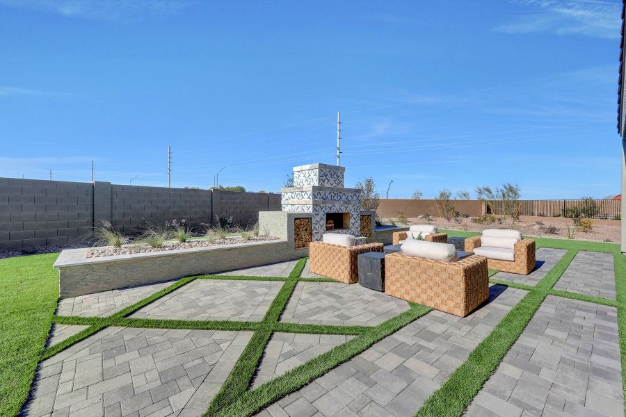 Exterior details and patio area of a home in Landmarke, San Tan Valley (Image 21). Exterior details and patio area of a home in Landmarke, San Tan Valley (Image 21).