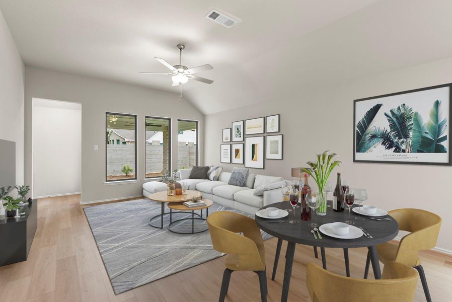 Furnished interior view inside a new home in Two Step Farm, Montgomery (Image 14). Furnished interior view inside a new home in Two Step Farm, Montgomery (Image 14).