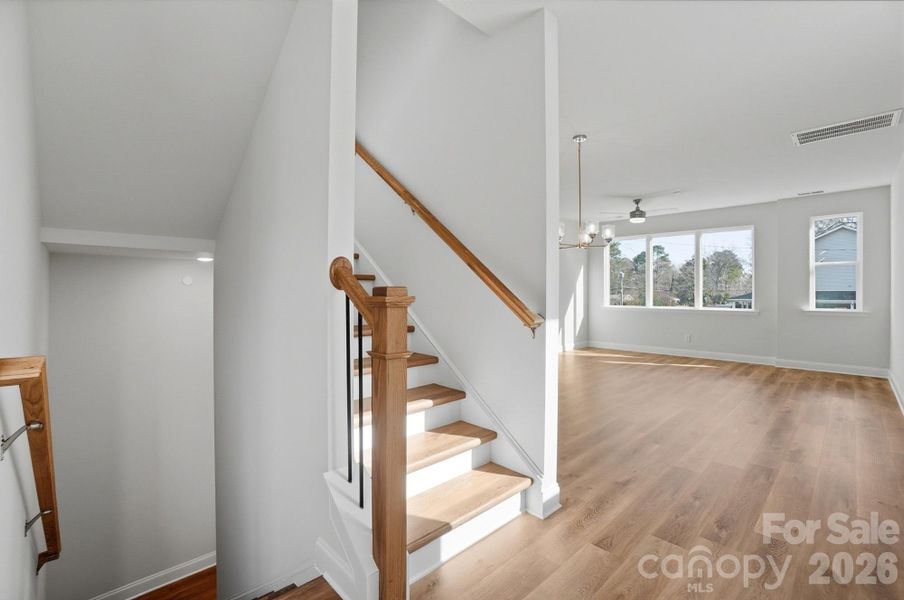 Furnished interior view inside a new home in , Charlotte (Image 13). Furnished interior view inside a new home in , Charlotte (Image 13).