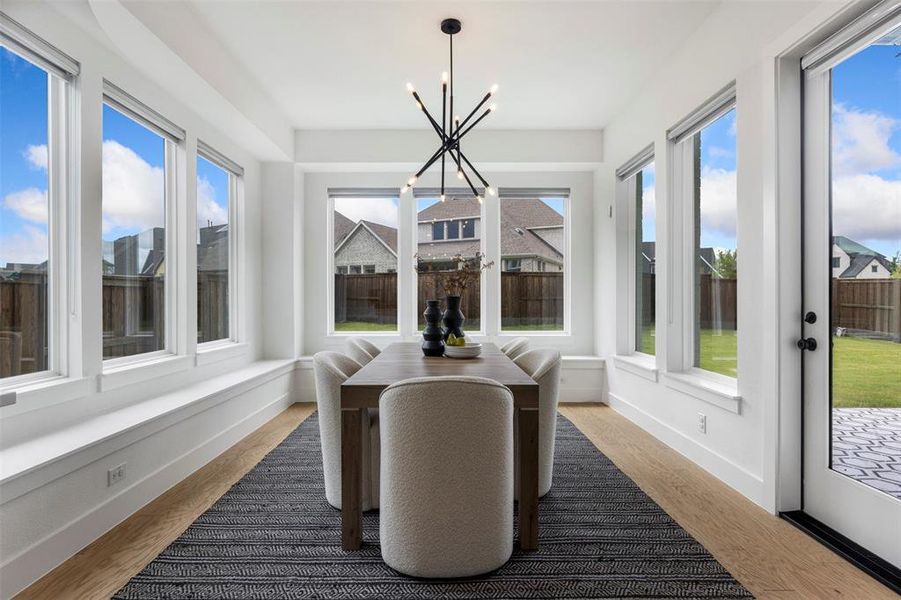 Furnished interior view inside a new home in , Prosper (Image 19). Furnished interior view inside a new home in , Prosper (Image 19).