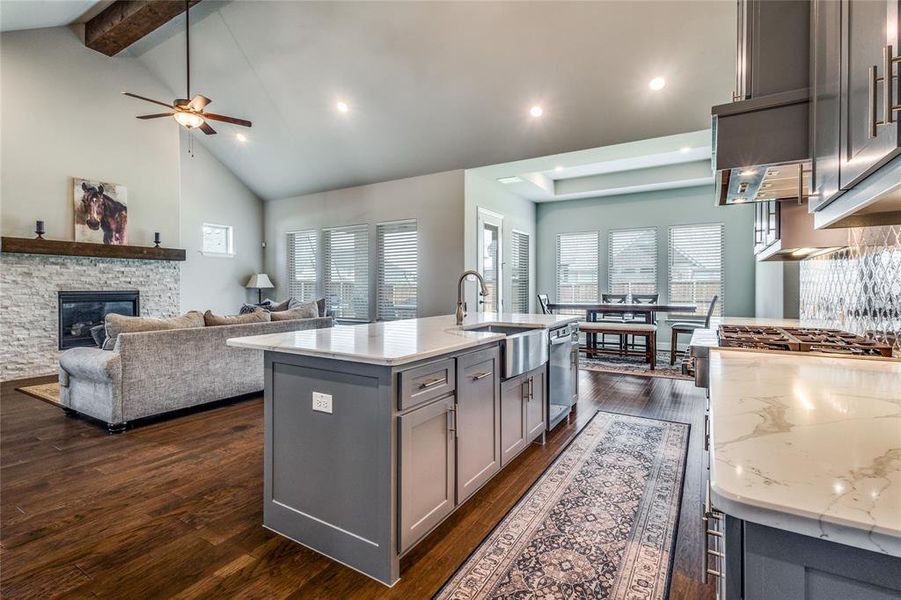 Furnished interior view inside a new home in , Flower Mound (Image 28).