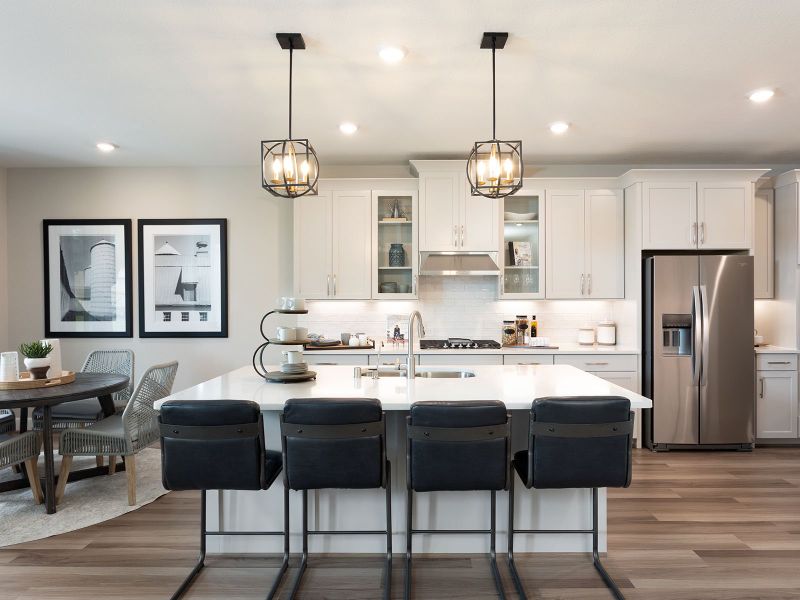 Furnished interior view inside a new home in Pine Lake Cove - Classic Series, Montgomery (Image 4).