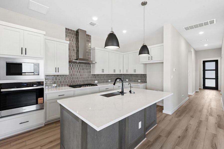 Furnished interior view inside a new home in University Heights, Round Rock (Image 6).