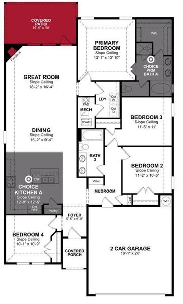 Beazer Homes Valencia on the Lake Brooks Floorplan.