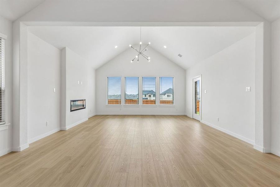First Floor in the Claret home plan by Trophy Signature Homes – REPRESENTATIVE PHOTO