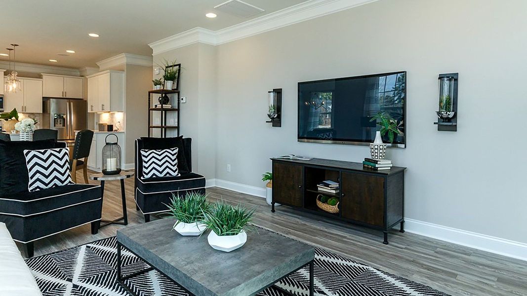 Furnished interior view inside a new home in Station Pointe, Angier (Image 15).
