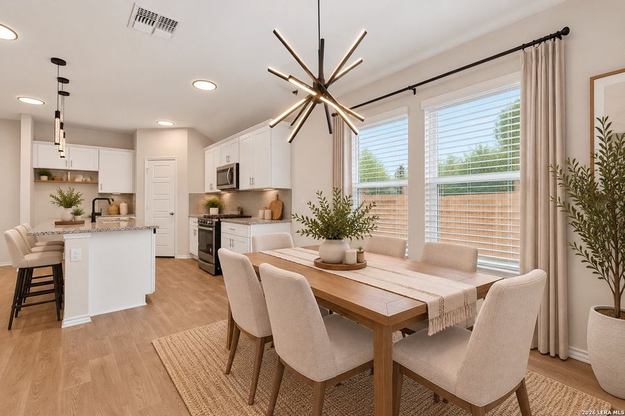 Furnished interior view inside a new home in Saengerhalle Meadows, New Braunfels (Image 33).
