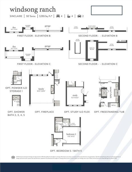 This lovely home features elevation A, optional study, 5th bed & bath plus so much more!