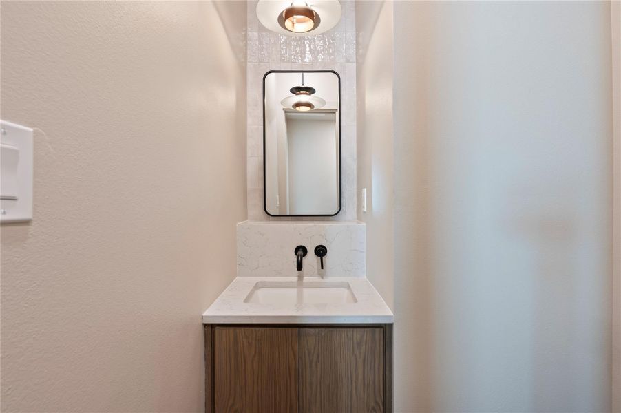 Half bath on the main floor Half bath on the main floor