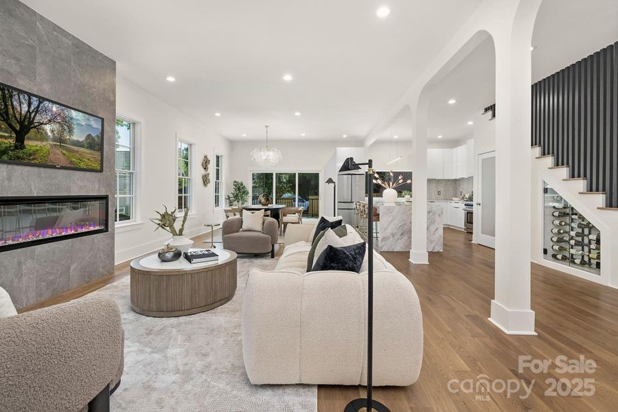 Furnished interior view inside a new home in , Charlotte (Image 35).