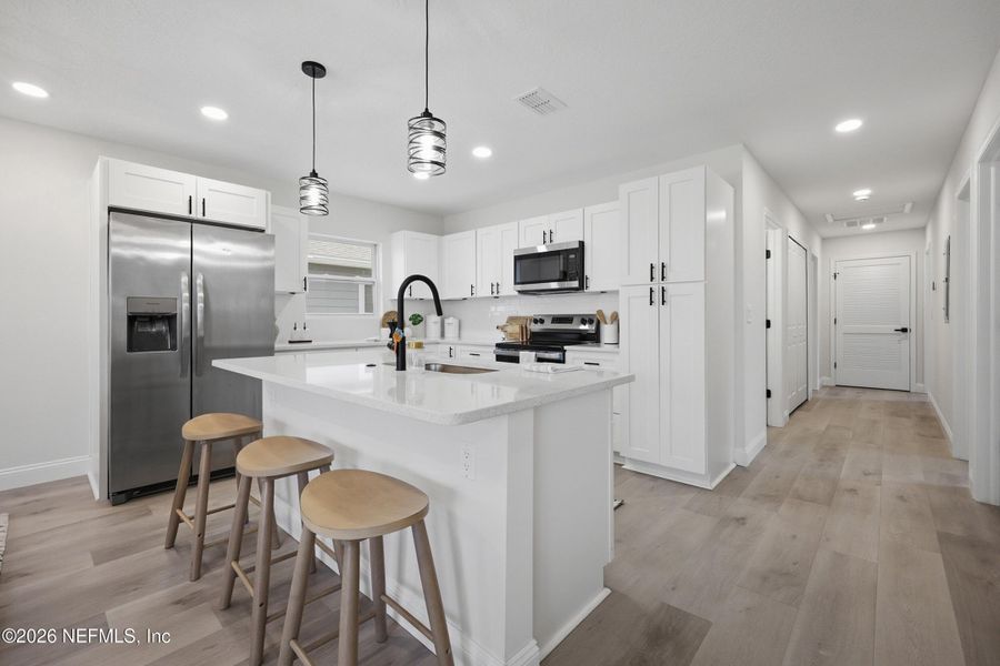 Furnished interior view inside a new home in , Jacksonville (Image 16).