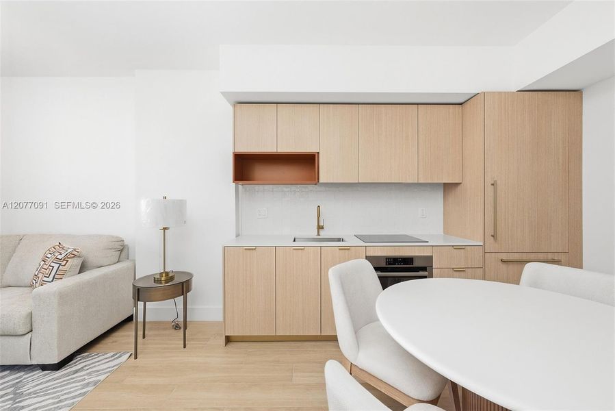 Furnished interior view inside a new home in , Miami (Image 10).