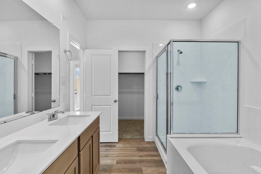 Furnished interior view inside a new home in Grand West, Houston (Image 6).