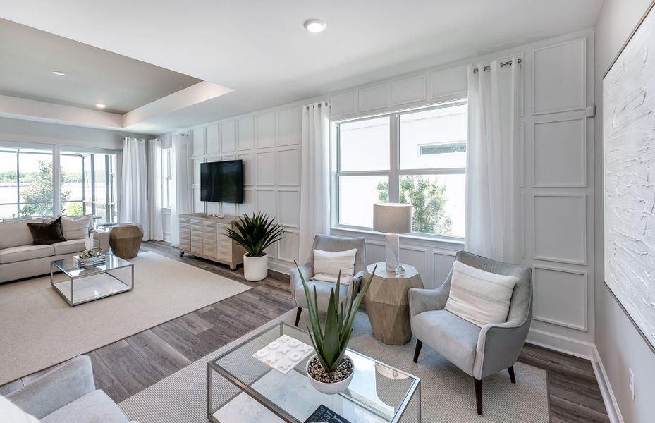 Furnished interior view inside a new home in BeachWalk by Manasota Key, Englewood (Image 18).