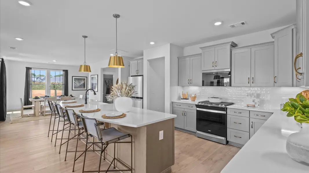 Furnished interior view inside a new home in Kayfield at Midway, Anderson (Image 3).