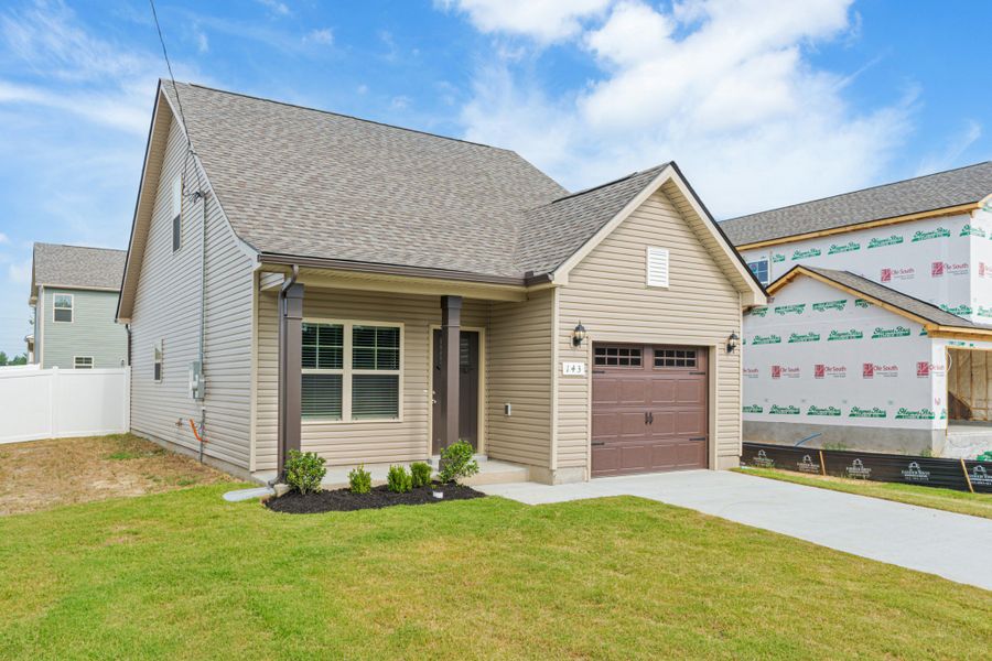Front exterior of a new home in Stonehenge, Manchester, TN, highlighting curb appeal (Image 15).