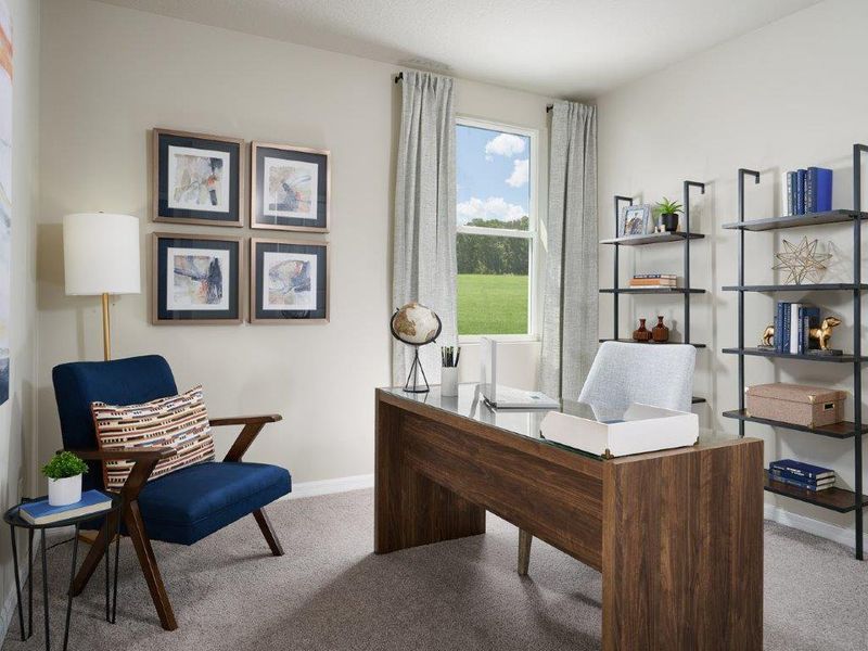 Furnished interior view inside a new home in Hampton Park - Classic Series, Vero Beach (Image 6). Furnished interior view inside a new home in Hampton Park - Classic Series, Vero Beach (Image 6).