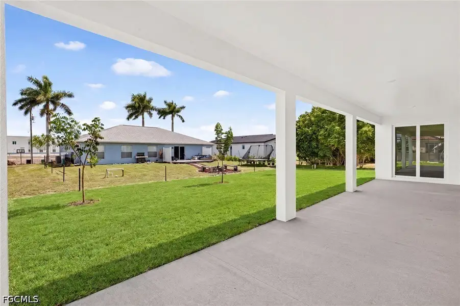 Exterior details and patio area of a home in Cape Coral, Cape Coral (Image 4).