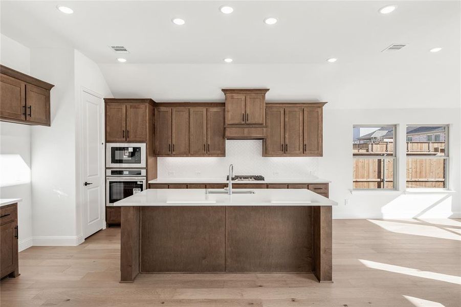Furnished interior view inside a new home in Creekview Meadows, Pilot Point (Image 12).