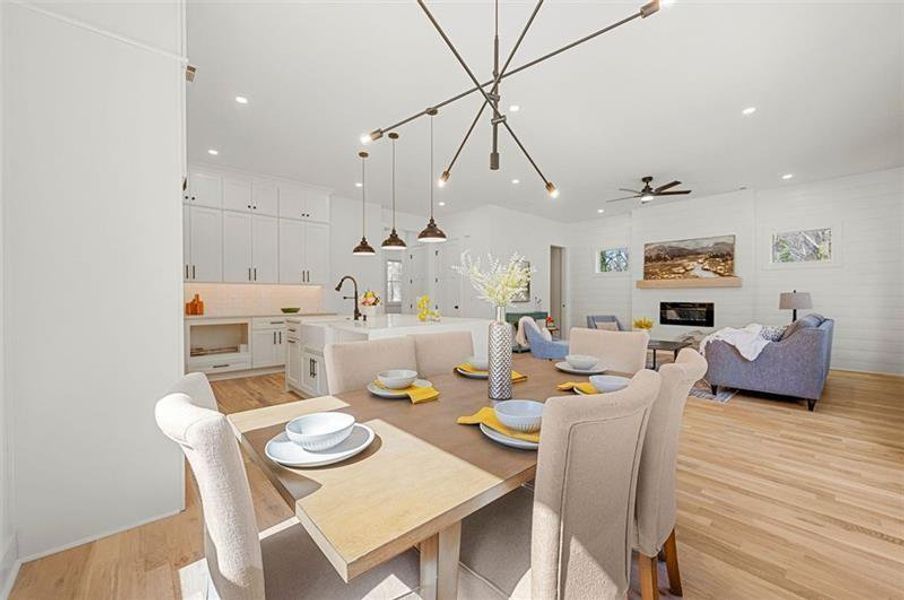 Furnished interior view inside a new home in , Atlanta (Image 26).