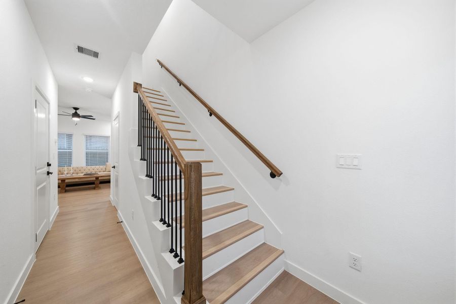 Wooden floors throughout first floor. Wooden floors throughout first floor.