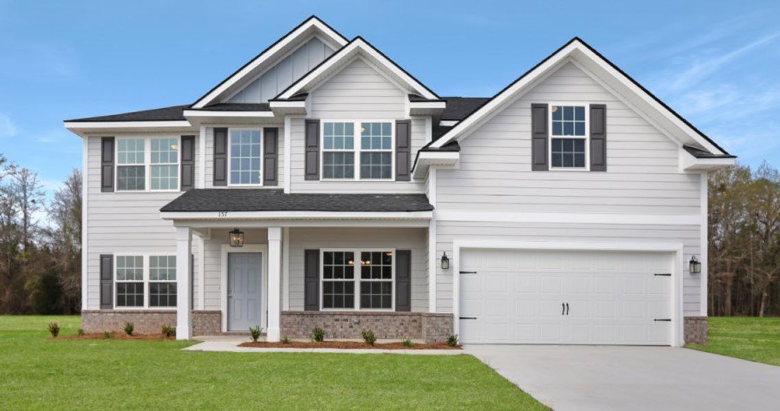 Representative exterior photo of a completed home built from the The Richland by RTS Homes in Tibet Road at Sassafras, Allenhurst, GA (Image 20).
