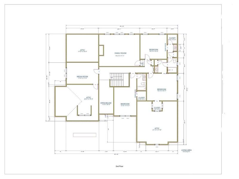 2D floor plan layout of this home in , Acworth, GA (Image 4).