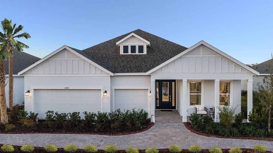 Representative exterior photo of a completed home built from the Cascata by Taylor Morrison in Skye Ranch Community Group Page, Sarasota, FL (Image 27).