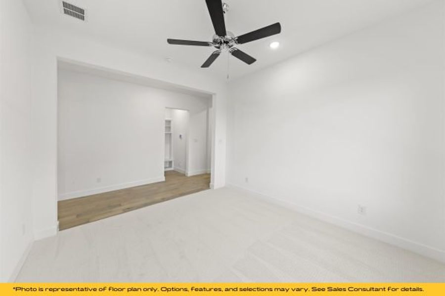 Representative unfurnished interior of a home built from the The Catalina by Stonefield Homes in The Highlands, Rockwall (Image 100).