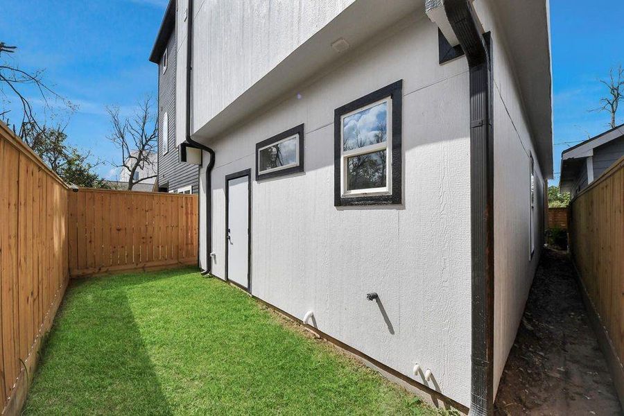 Exterior details and patio area of a home in , Houston (Image 26). Exterior details and patio area of a home in , Houston (Image 26).