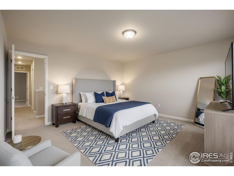 Furnished interior view inside a new home in Waterfield - Single Family Homes, Fort Collins (Image 9). Furnished interior view inside a new home in Waterfield - Single Family Homes, Fort Collins (Image 9).