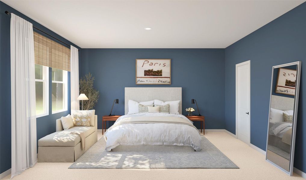 Spacious primary suite (*Artist rendering used for illustration purposes only.)