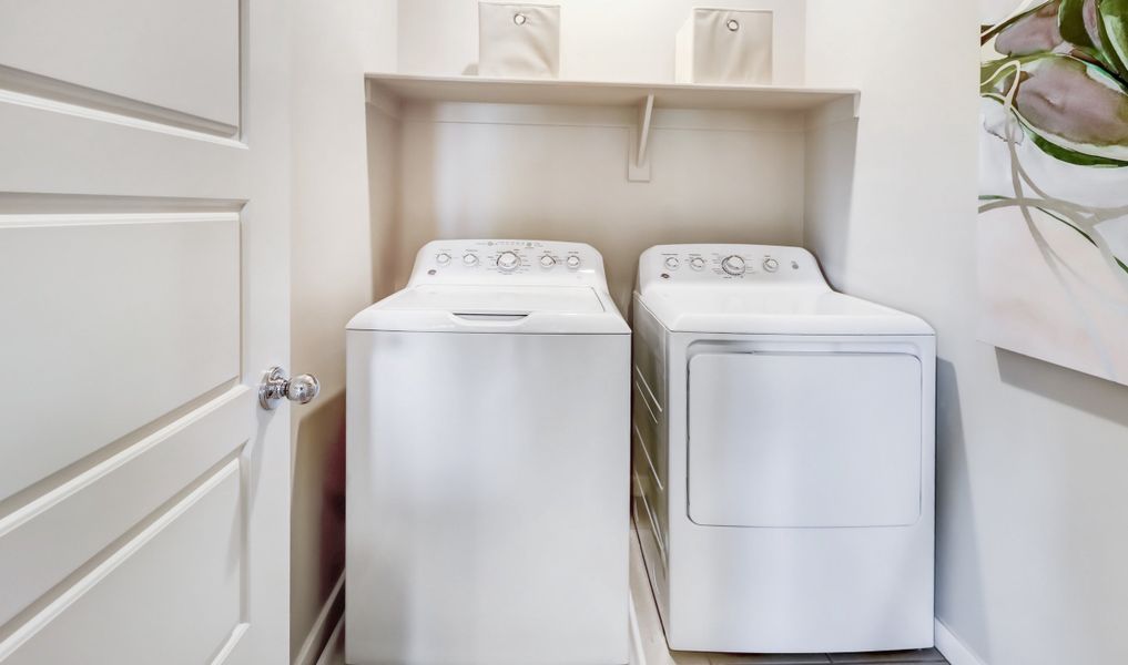 Convenient laundry room