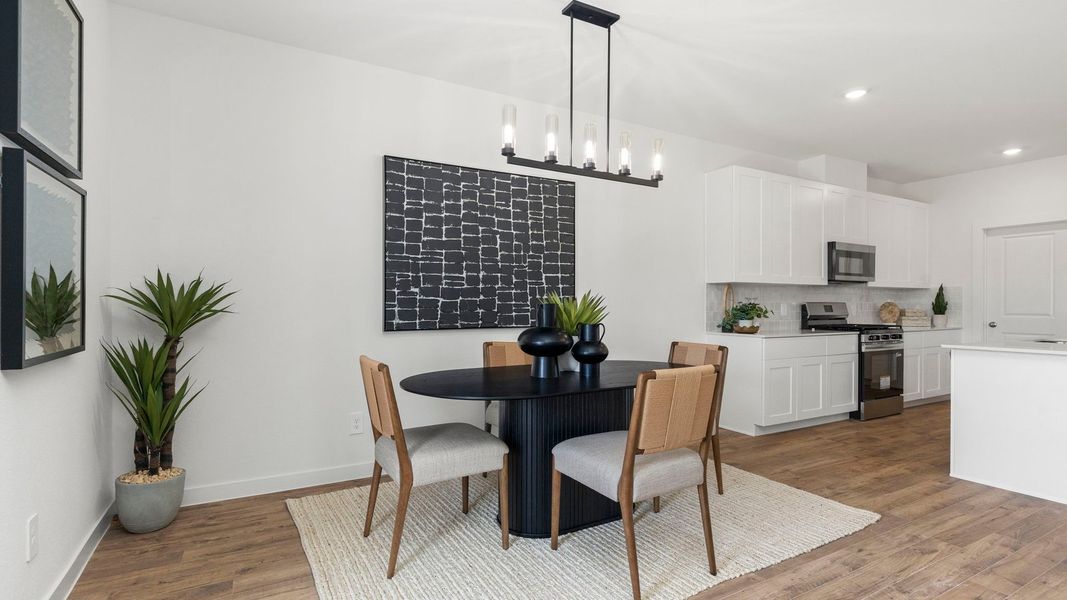 Furnished interior view inside a new home in Villarosa at Tamarron, Katy (Image 7).