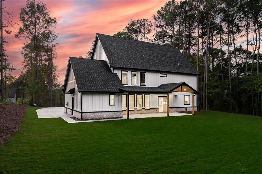 Front exterior of a new home in , Winder, GA, highlighting curb appeal (Image 1).