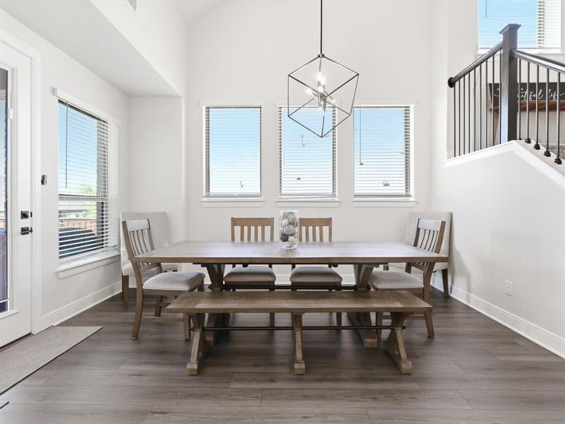 Furnished interior view inside a new home in South Pointe Village Series, Mansfield (Image 15). Furnished interior view inside a new home in South Pointe Village Series, Mansfield (Image 15).