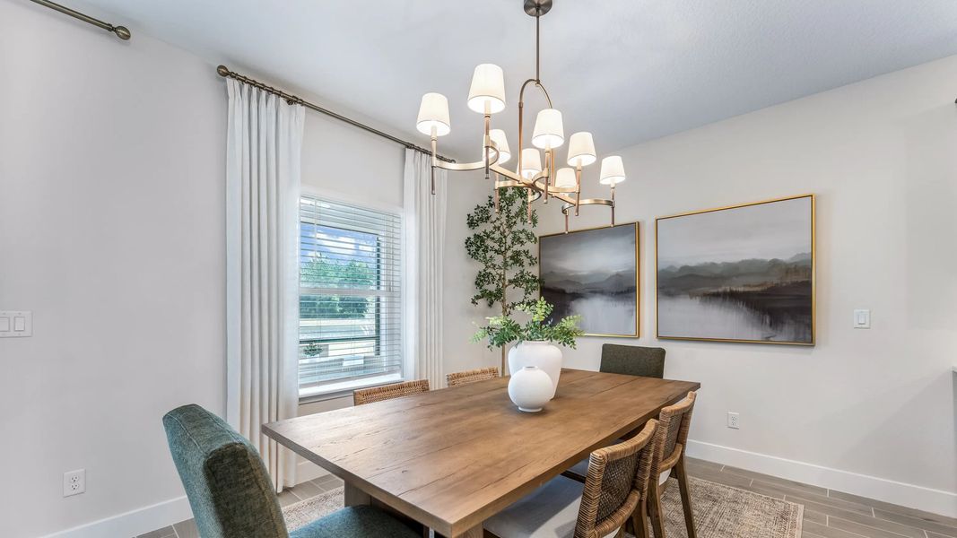 Dining room with table and chairs
