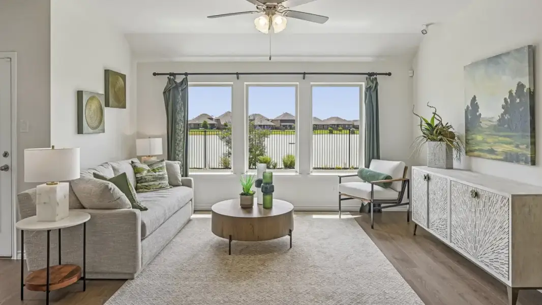 Furnished interior view inside a new home in Silverado, Aubrey (Image 4).