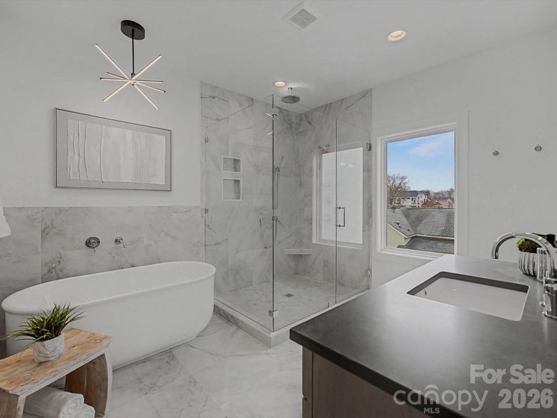 Furnished interior view inside a new home in , Charlotte (Image 36).