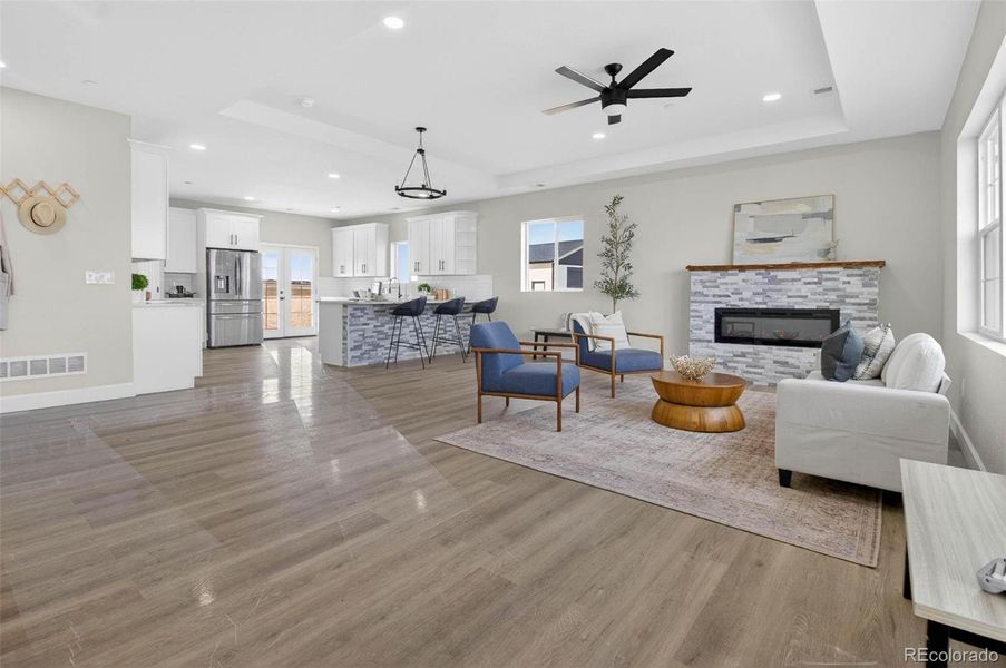 Furnished interior view inside a new home in , Strasburg (Image 4).