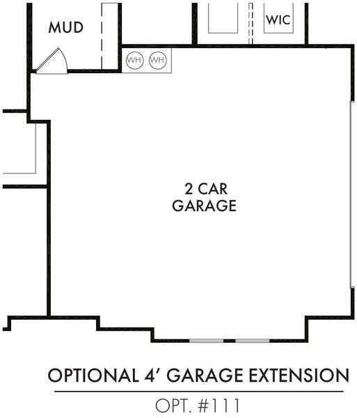 4′ Garage Extention 4′ Garage Extention