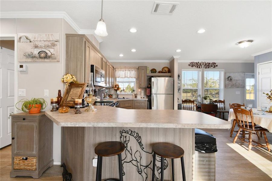 Furnished interior view inside a new home in , Ona (Image 47).