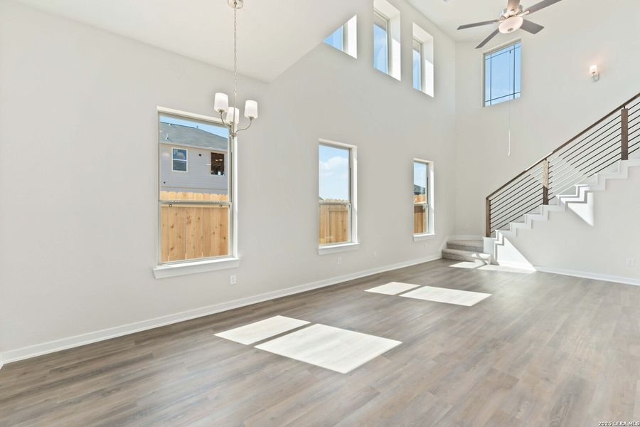 Spacious, unfurnished interior of a new home in Hunters Ranch, San Antonio (Image 26). Spacious, unfurnished interior of a new home in Hunters Ranch, San Antonio (Image 26).