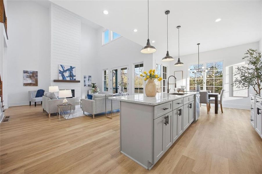 Furnished interior view inside a new home in , Dahlonega (Image 15).