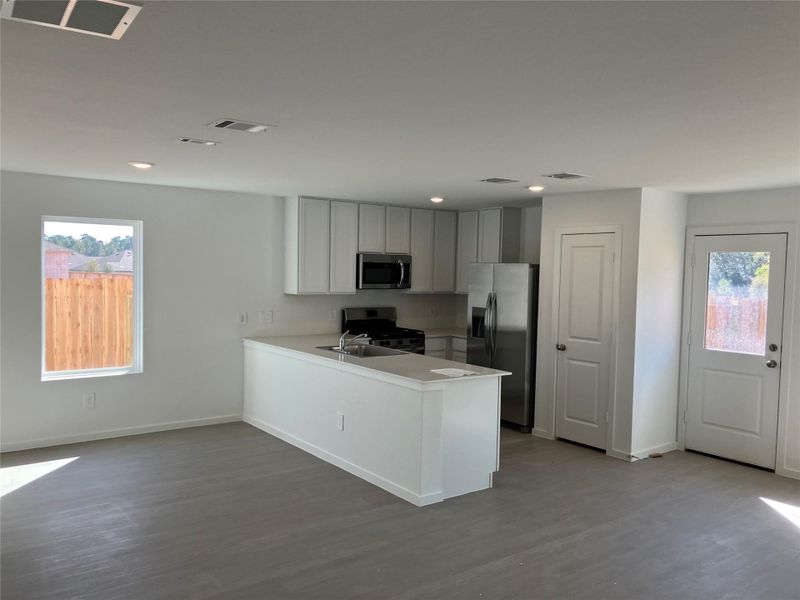 Pics are not of actual home.  They are a representative of a home of the same floor plan